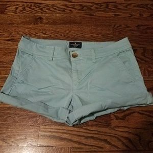 American Eagle midi chino shorts